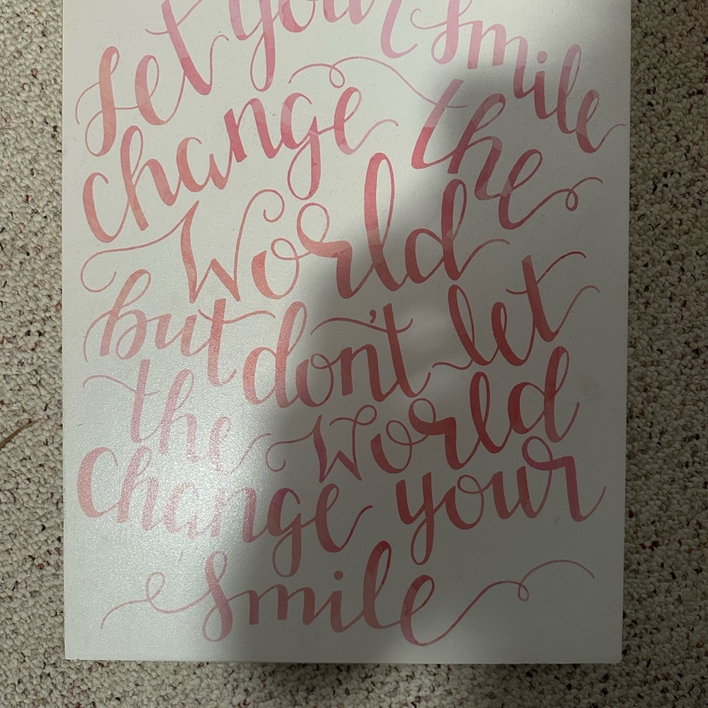 Inspirational Pink Wall Art